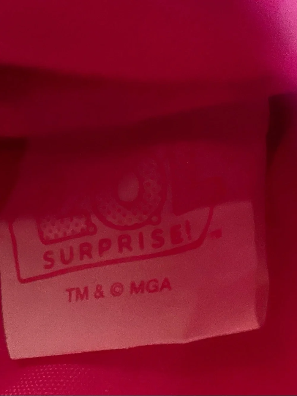 L.O.L. Surprise! Pink Glitter Mini Backpack with Teal Hair Character